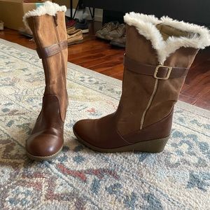 Rachel Shoes Girls' Tall Fashion Wedge Boot size 4